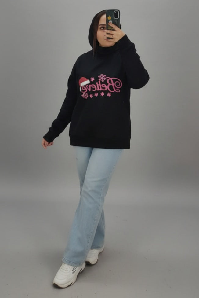 Believe Oversized Sweatshirt 100% Cotton | UniTee Egypt