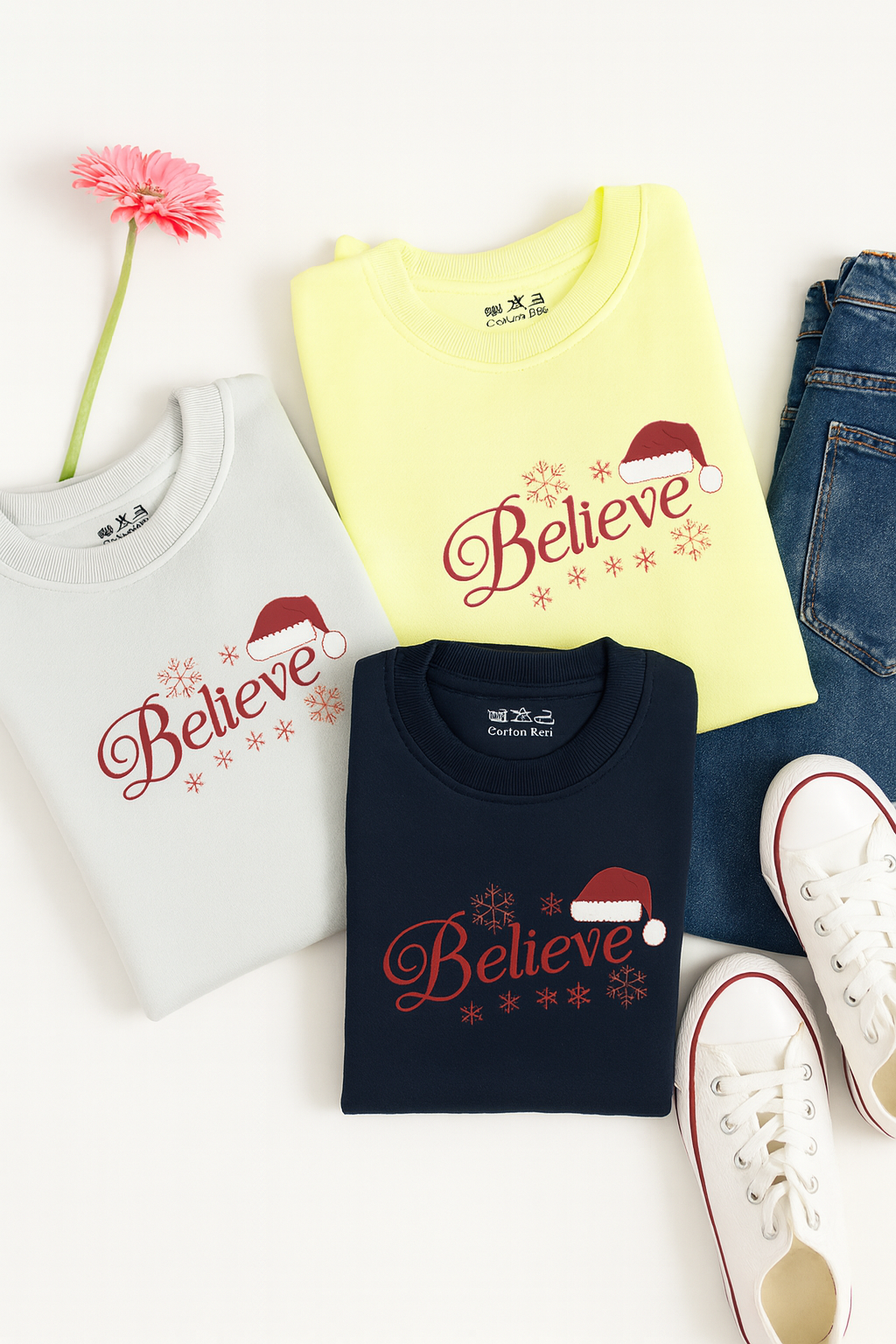 Believe Oversized Sweatshirt 100% Cotton | UniTee Egypt