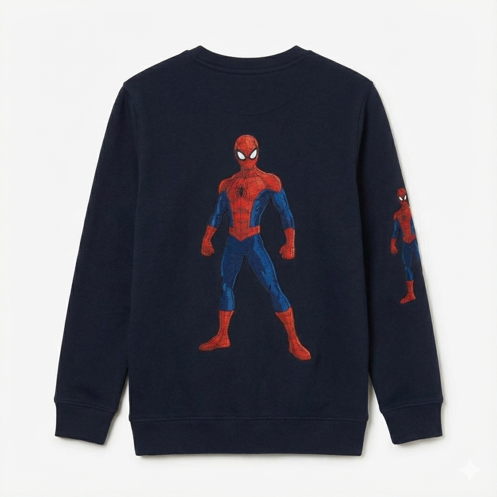 Spiderman Kids' Navy Sweatshirt  | UniTee Winter Collection
