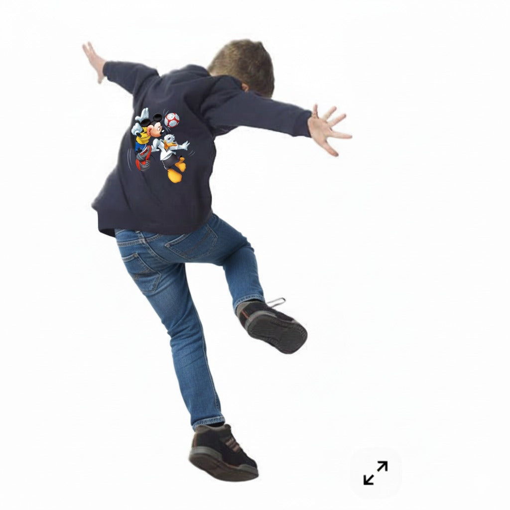 Kids’ Disney Mickey & Donald Soccer Sweatshirt - UniTee