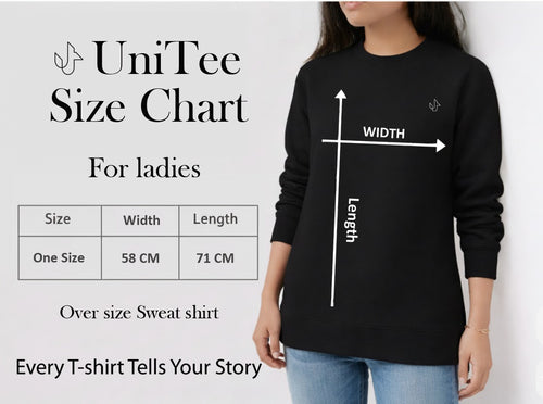 Believe Oversized Sweatshirt 100% Cotton | UniTee Egypt